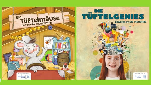 2 Plakate der neuen  Ausstellungen. 
Linkes Plakat mit der Überschrift 