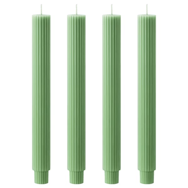 2 SMÖJTRÄD candles green