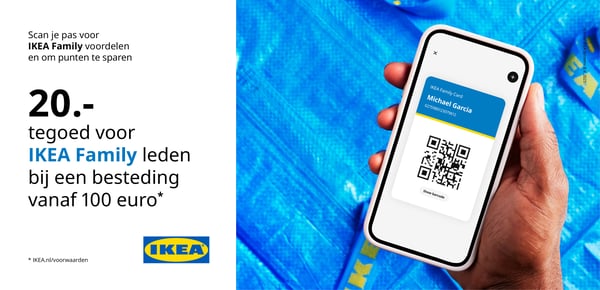 20 euro tegoed voor IKEA Family leden