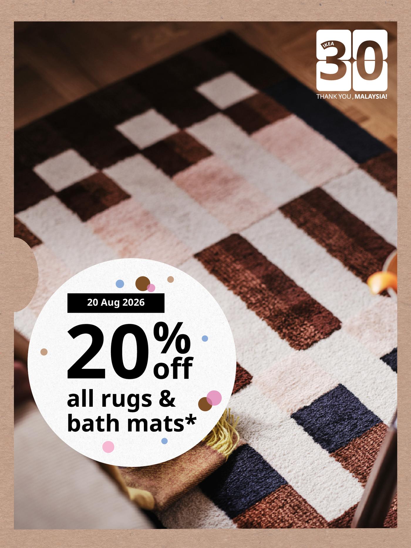 20% rugs offer