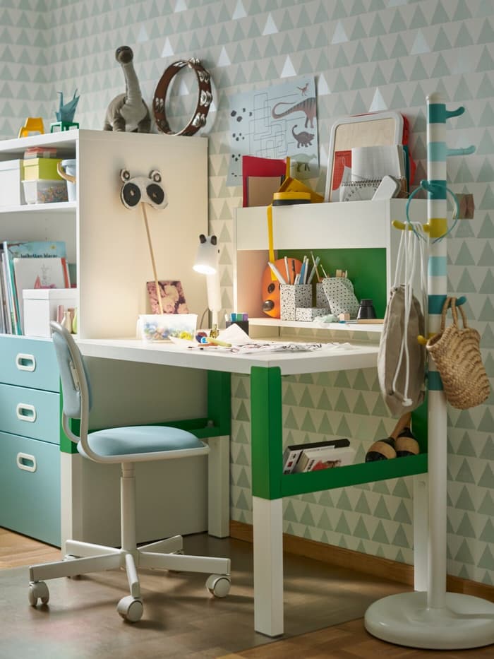Study room Kids study table Kids chair IKEA