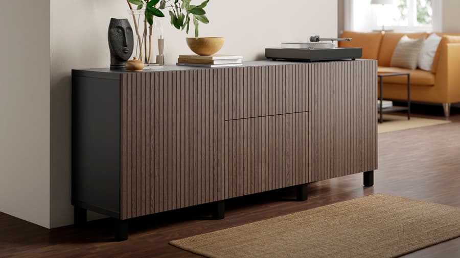 BJÖRKÖVIKEN/ ビョルケヴィーケン オーク材突き板 扉&引き出し前部 - IKEA