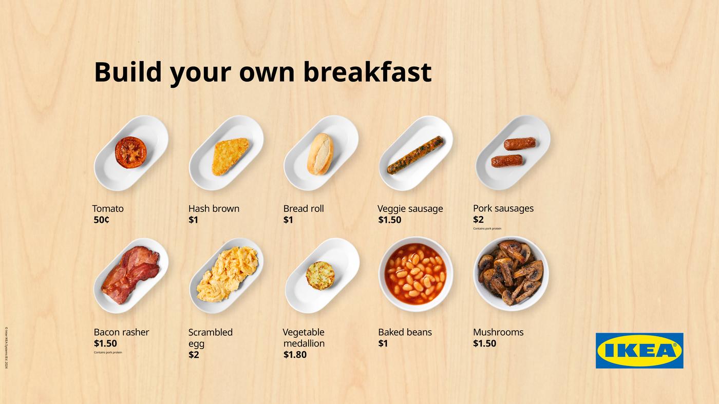 IKEA Breakfast Menu Australia | Restaurant Food Menu - IKEA