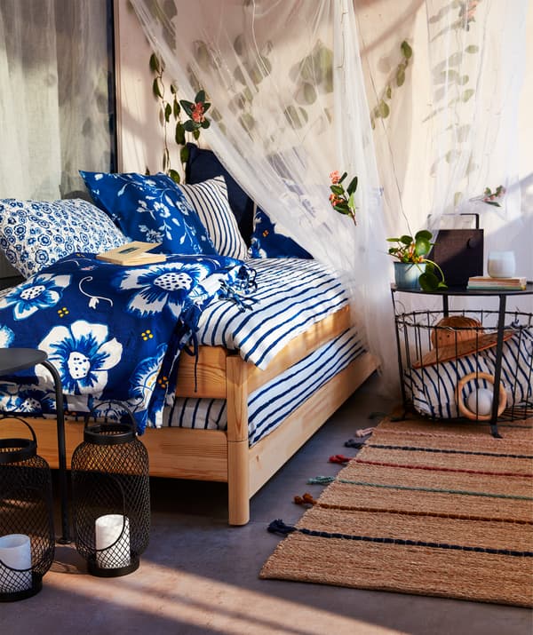 バルコニーをベッドルームにする方法 Ikea