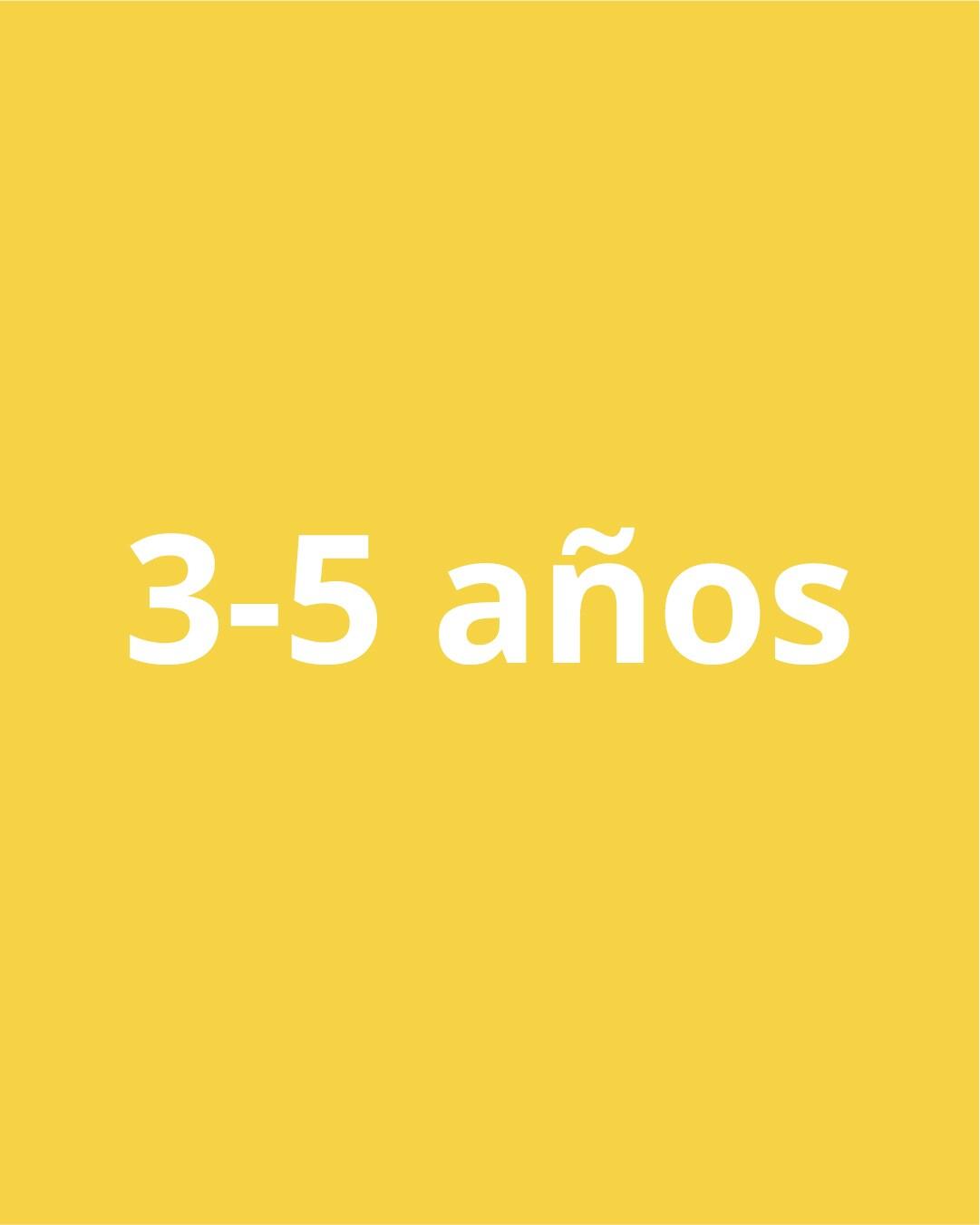 3 a 5 años