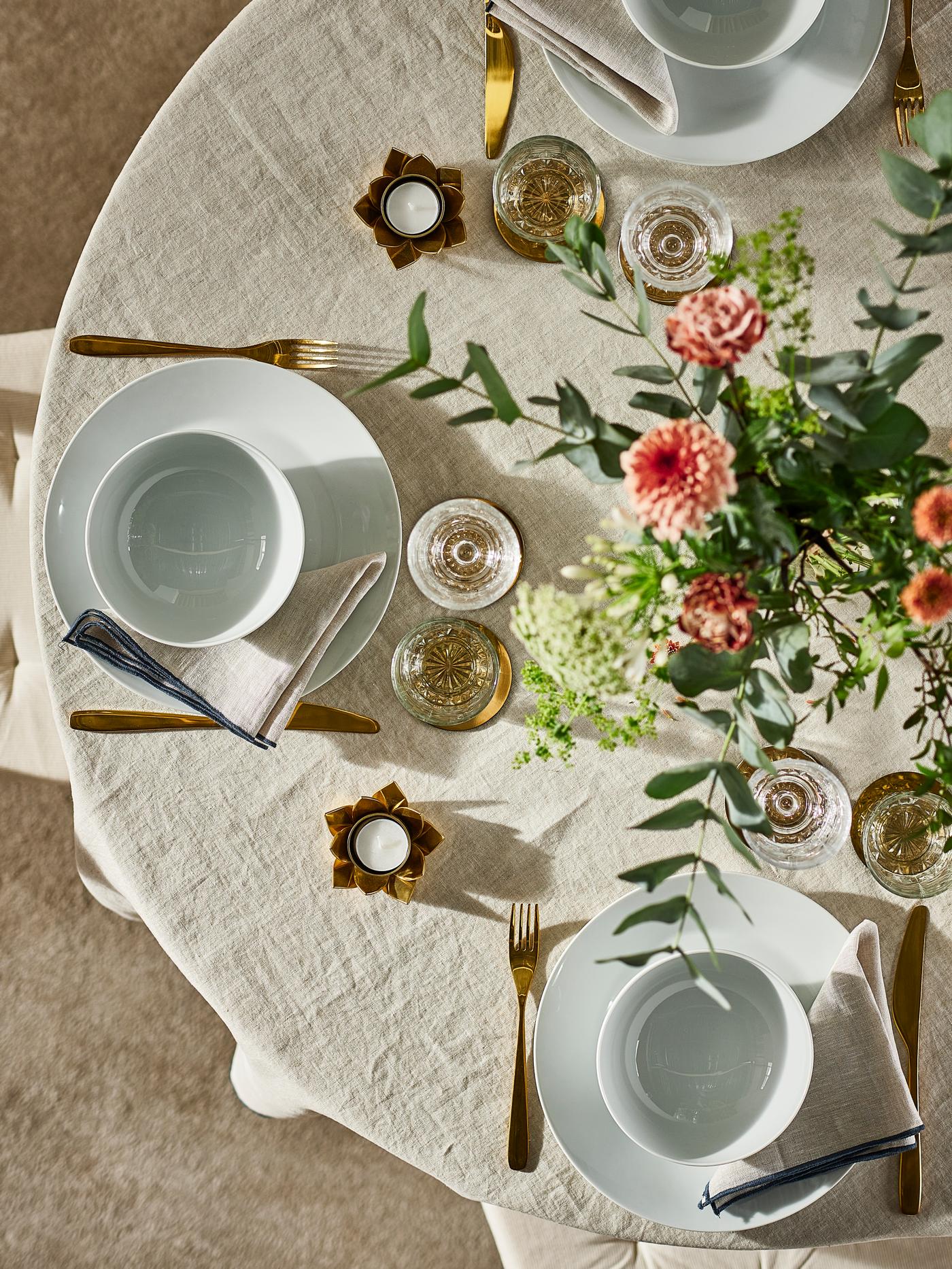 3 style ideas for dining table settings