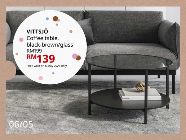 30% off VITTSJÖ coffee table 002.133.13