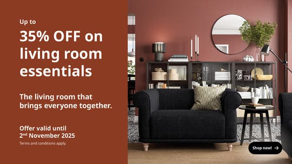 35% Off on living room essentials