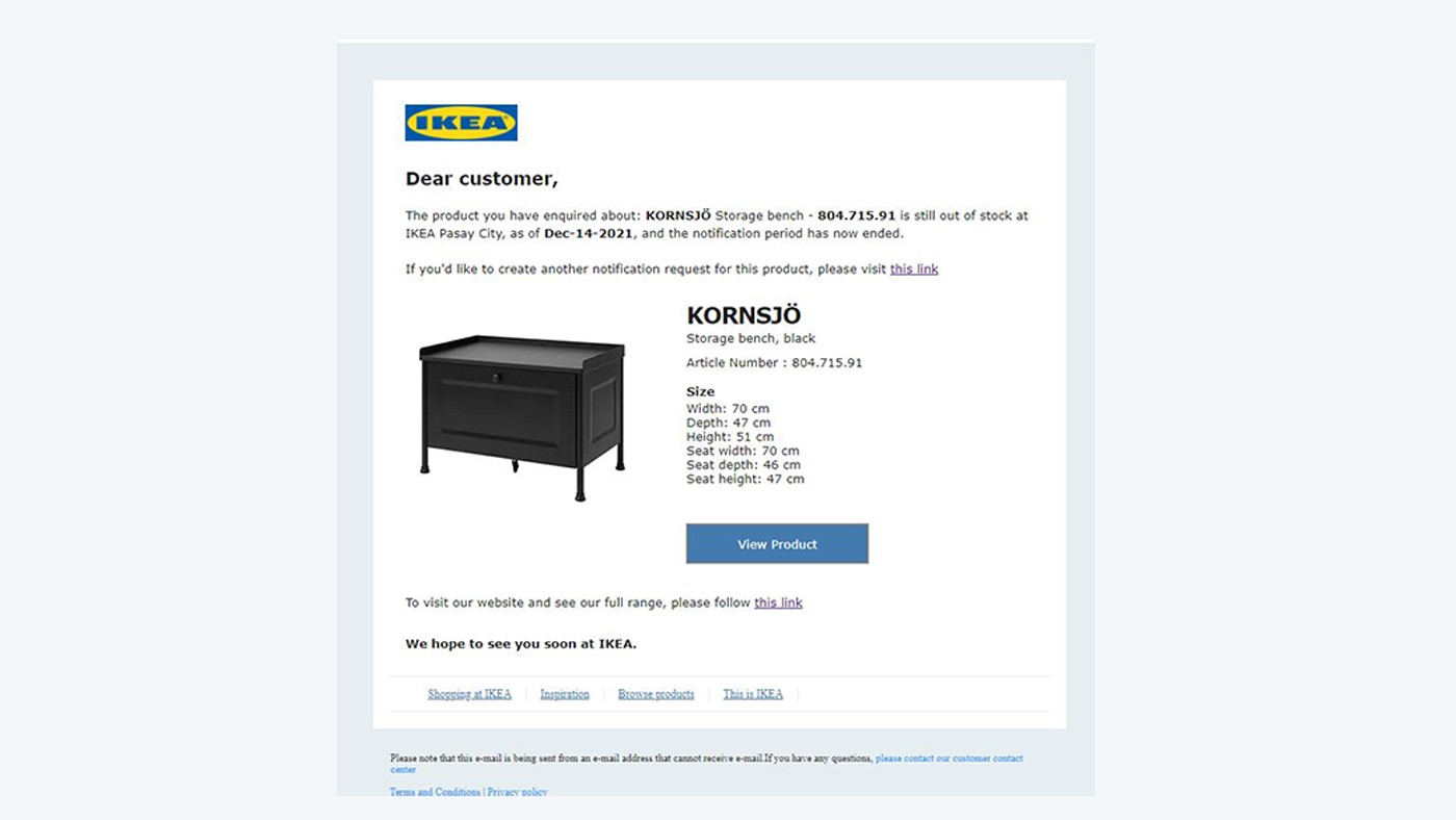 IKEA Stock Availability IKEA