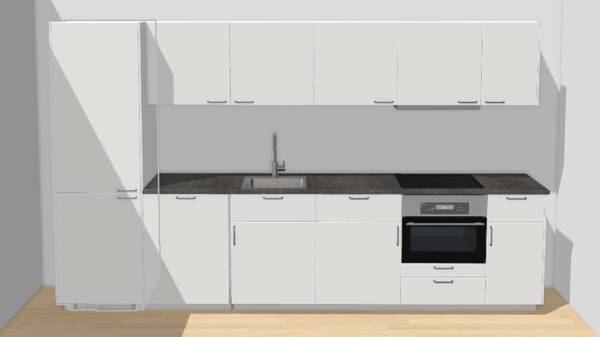 3d afbeelding van hoe een keuken eruit kan zien