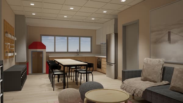 3D design render for a learning lab for a special education school in Singapore. IKEA for Business: Business Interior Design Service