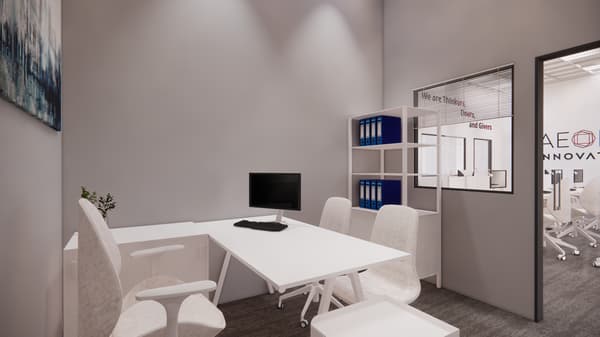 3D design render for a well-designed office for a local tech start up in Singapore. IKEA for Business: Business Interior Design Service