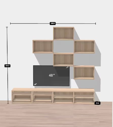 3D modell a nappali falról.