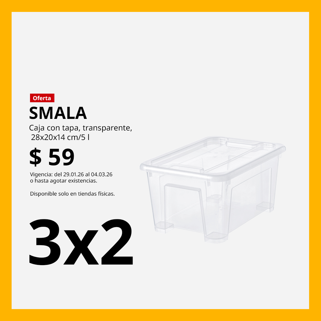 3x2 SMALA, gráfico con contorno amarillo.