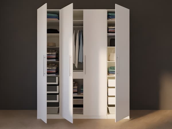 4 door wardrobe with handles
PAX/FARDAL 