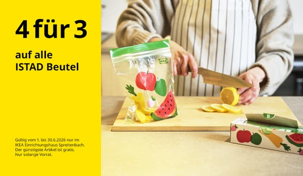 4 für 3 auf ISTAD