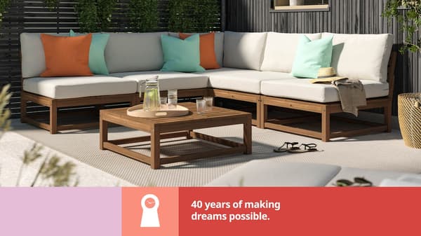 40 años de sueños hechos realidad - 15% de descuento en todos los muebles para exteriores al aire libre