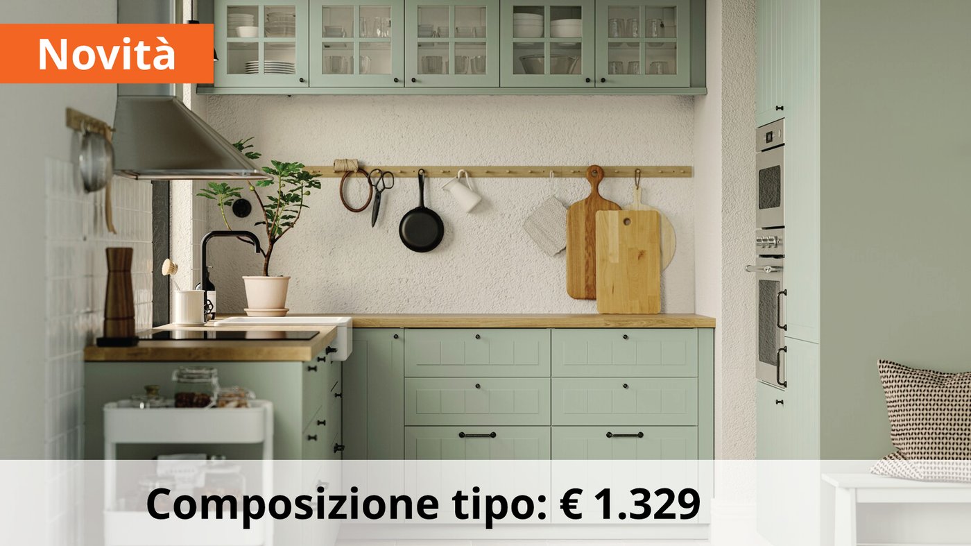 Scopri i frontali per cucina STENSUND in verde chiaro IKEA Italia