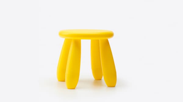 TROGEN Marchepied enfant, jaune, 40x38x33 cm - IKEA