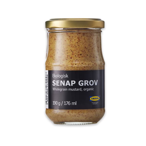 SENAP GROV Whole-grain mustard, 190g
