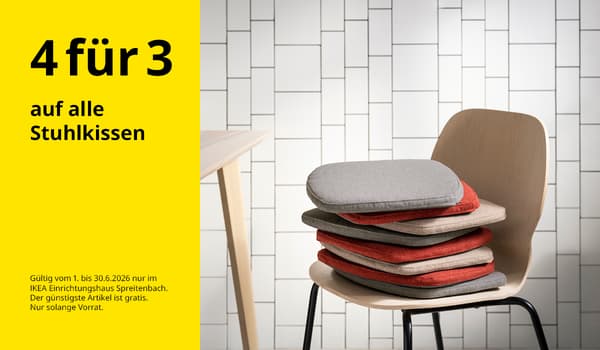 4für3 Angebot für Sitzkissen