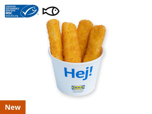4pcs Alaska Pollock Fish Fingers