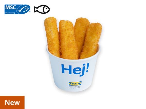 4pcs Alaska Pollock Fish Fingers