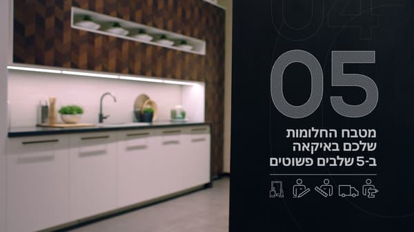 מטבח החלומות שלכם ב-5 שלבים פשוטים