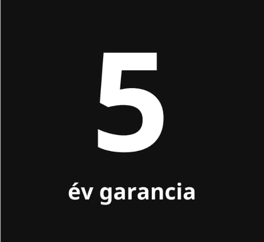 5 év garancia