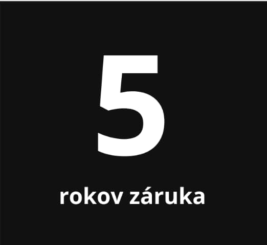 5 rokov záruka