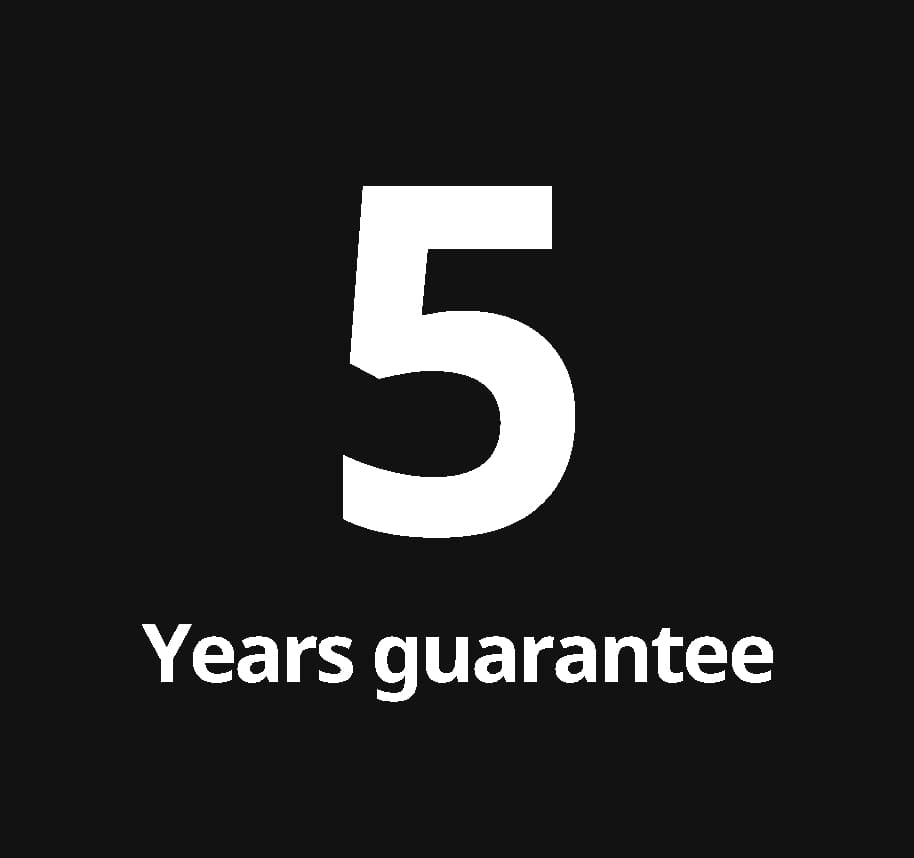 5-year guarantee 