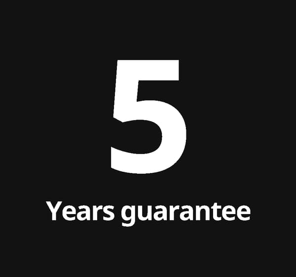5-year guarantee 