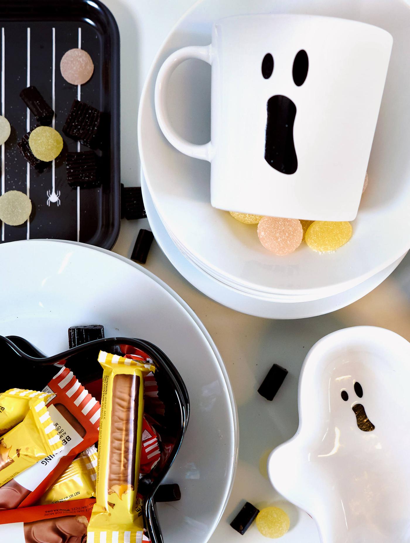 Porte-bougie IKEA COASTFYR Halloween - Noir, Forme Citrouille, 7 Cm, Neuf