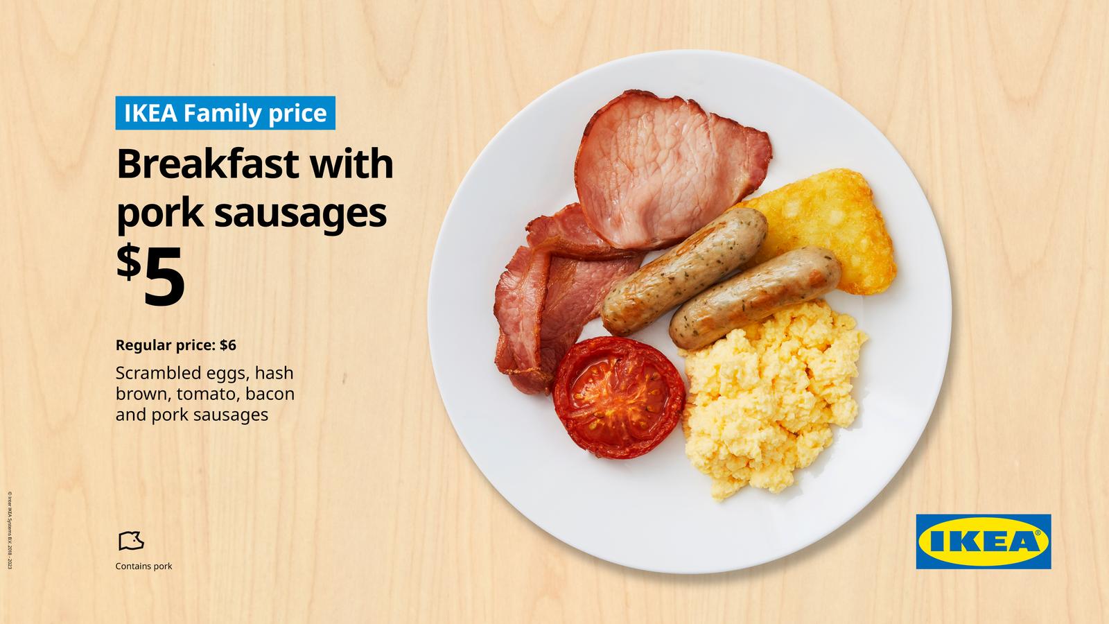 IKEA Breakfast Menu Australia Restaurant Food Menu IKEA