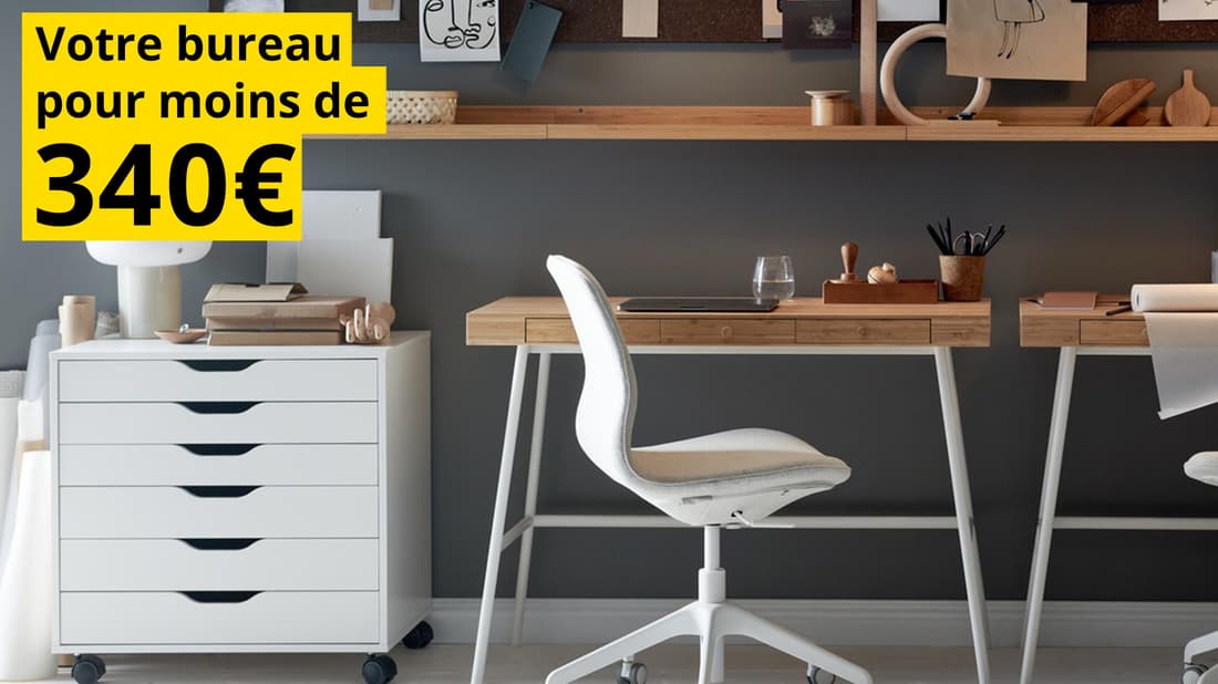 Votre nouveau bureau pour moins de 150€ IKEA