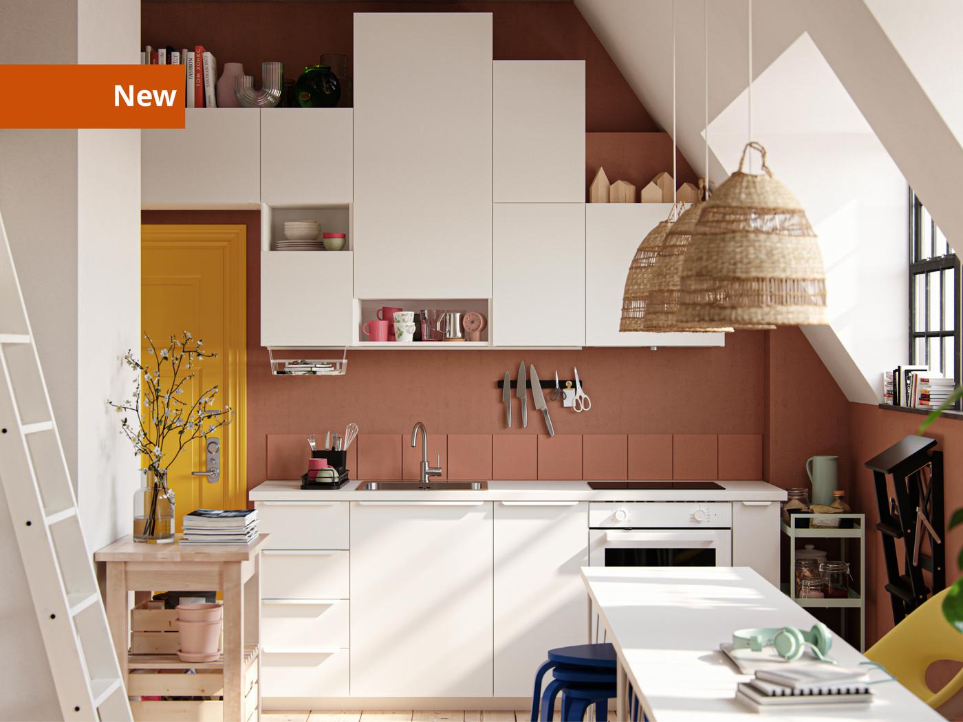 Flat Matt White Kitchen - METOD Kitchen System - IKEA