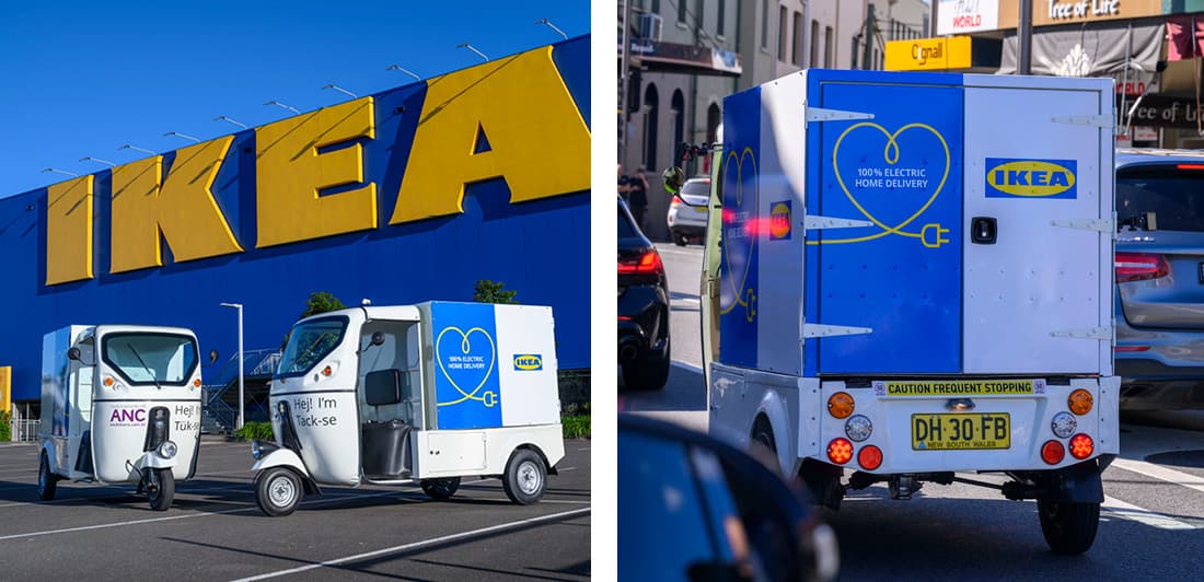 100 zero emission deliveries IKEA
