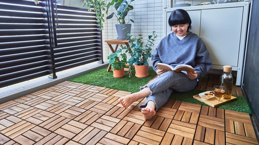 フローリングを設置する屋外エリアの広さの計算方法 - IKEA 