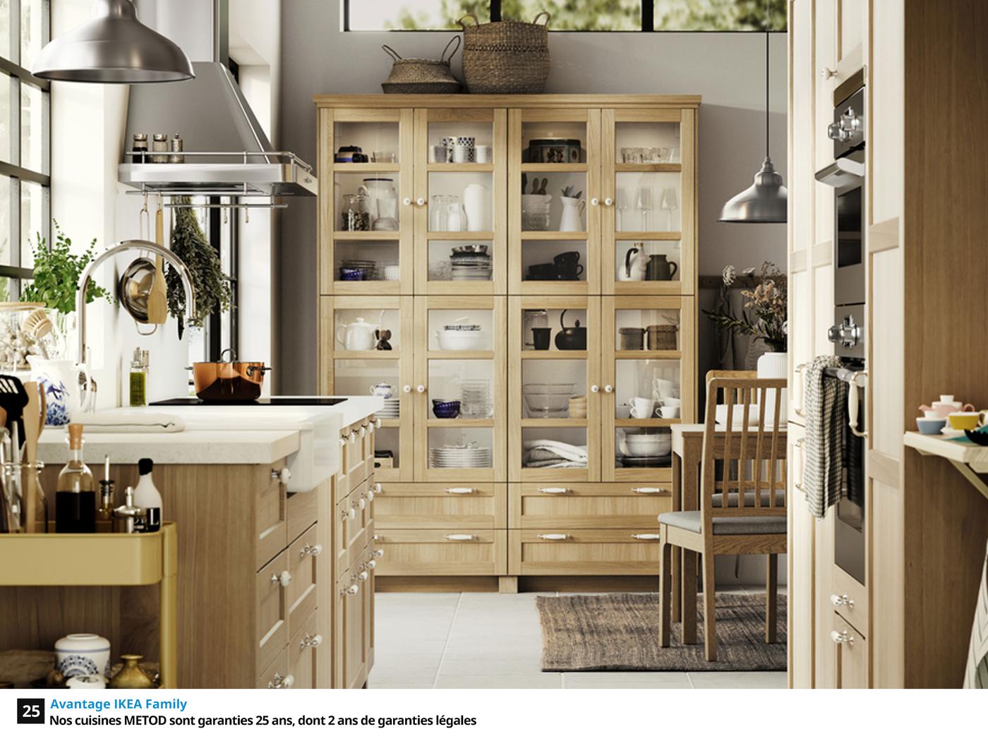 Une cuisine en bois conviviale et intemporelle IKEA