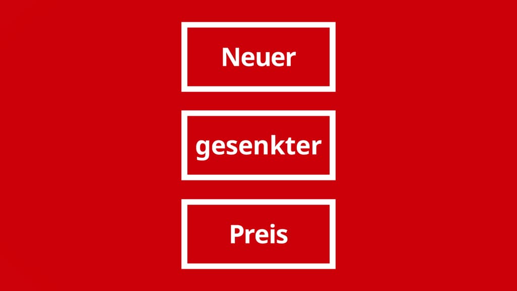 Alle Produkte mit neuem gesenkten Preis