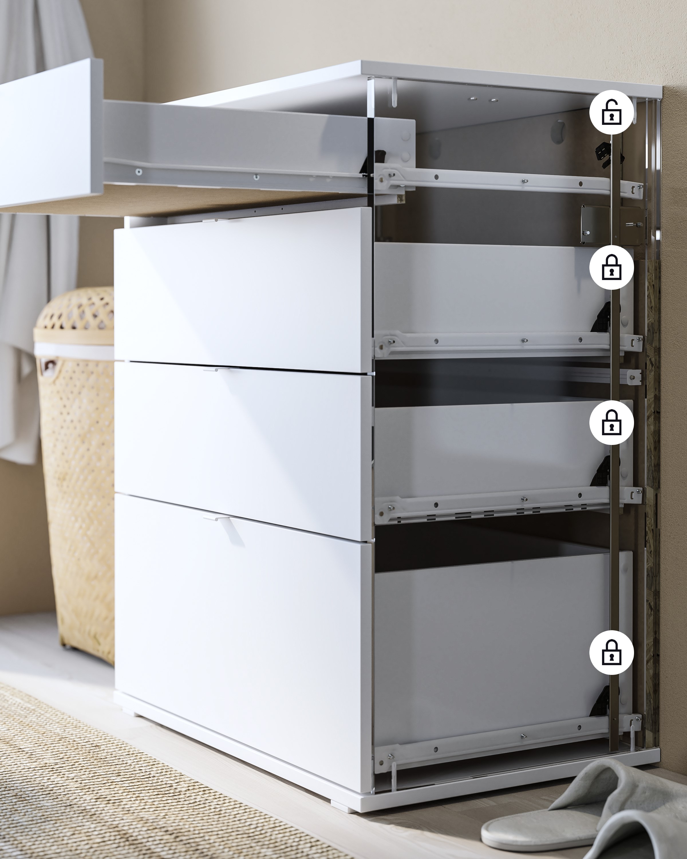 IKEA deelt uitvinding beveiligingsfunctie ladekasten IKEA