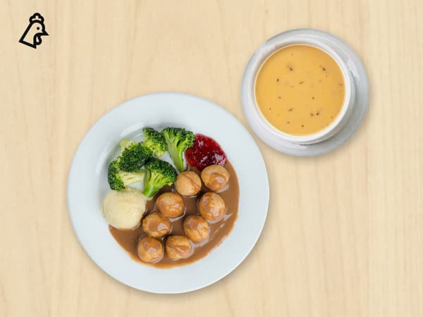 8pcs Chicken Ball and Mushroom Soup