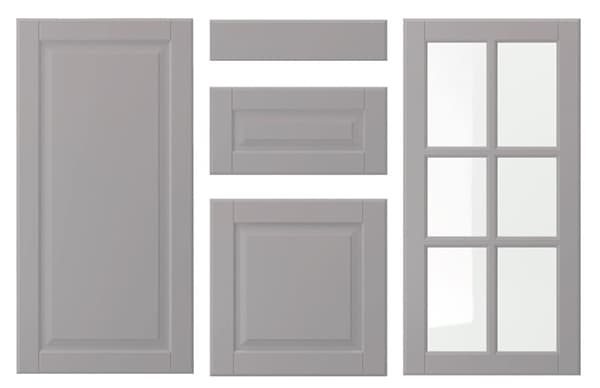 BODBYN gray kitchen doors