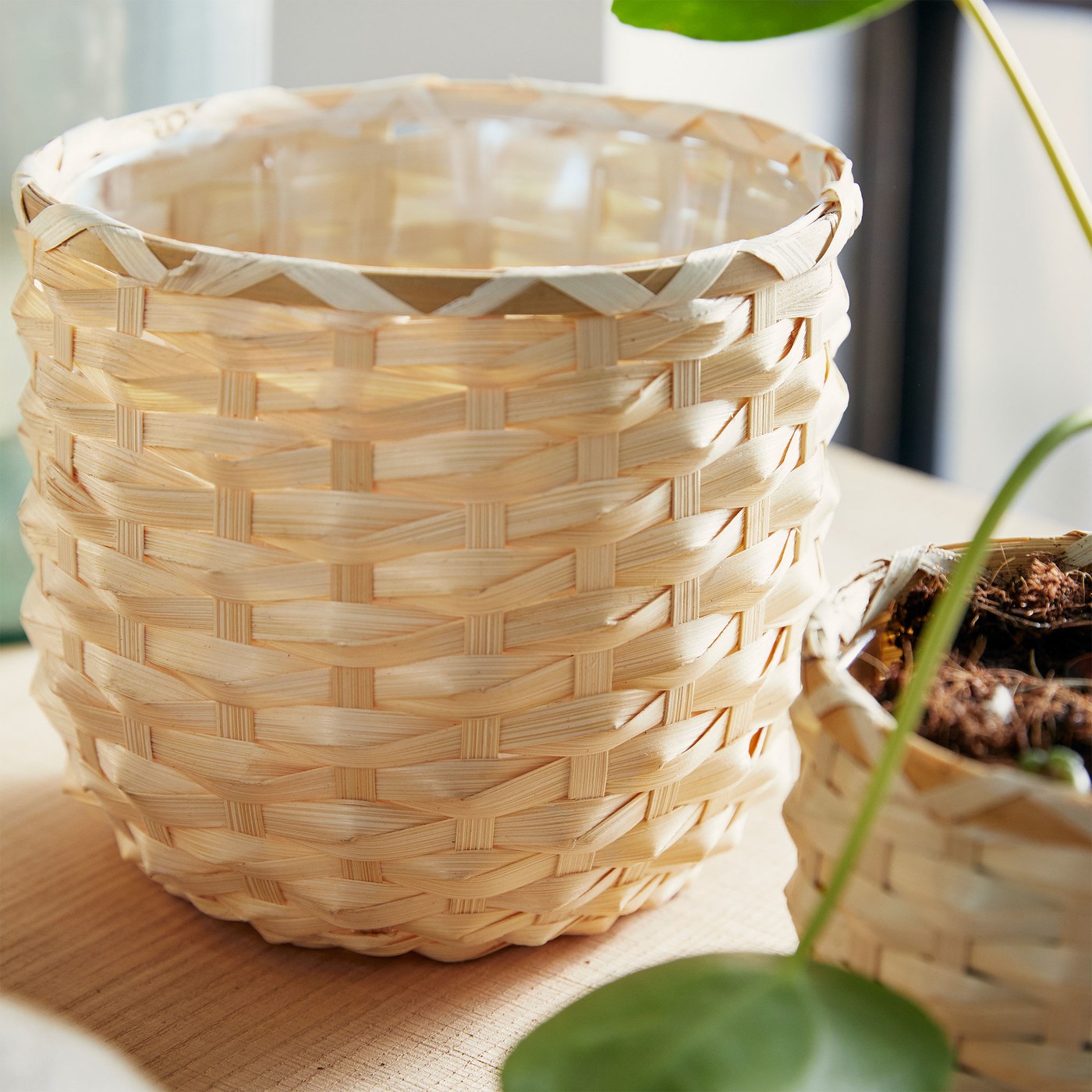 Amp up the nature with bamboo plant pots IKEA