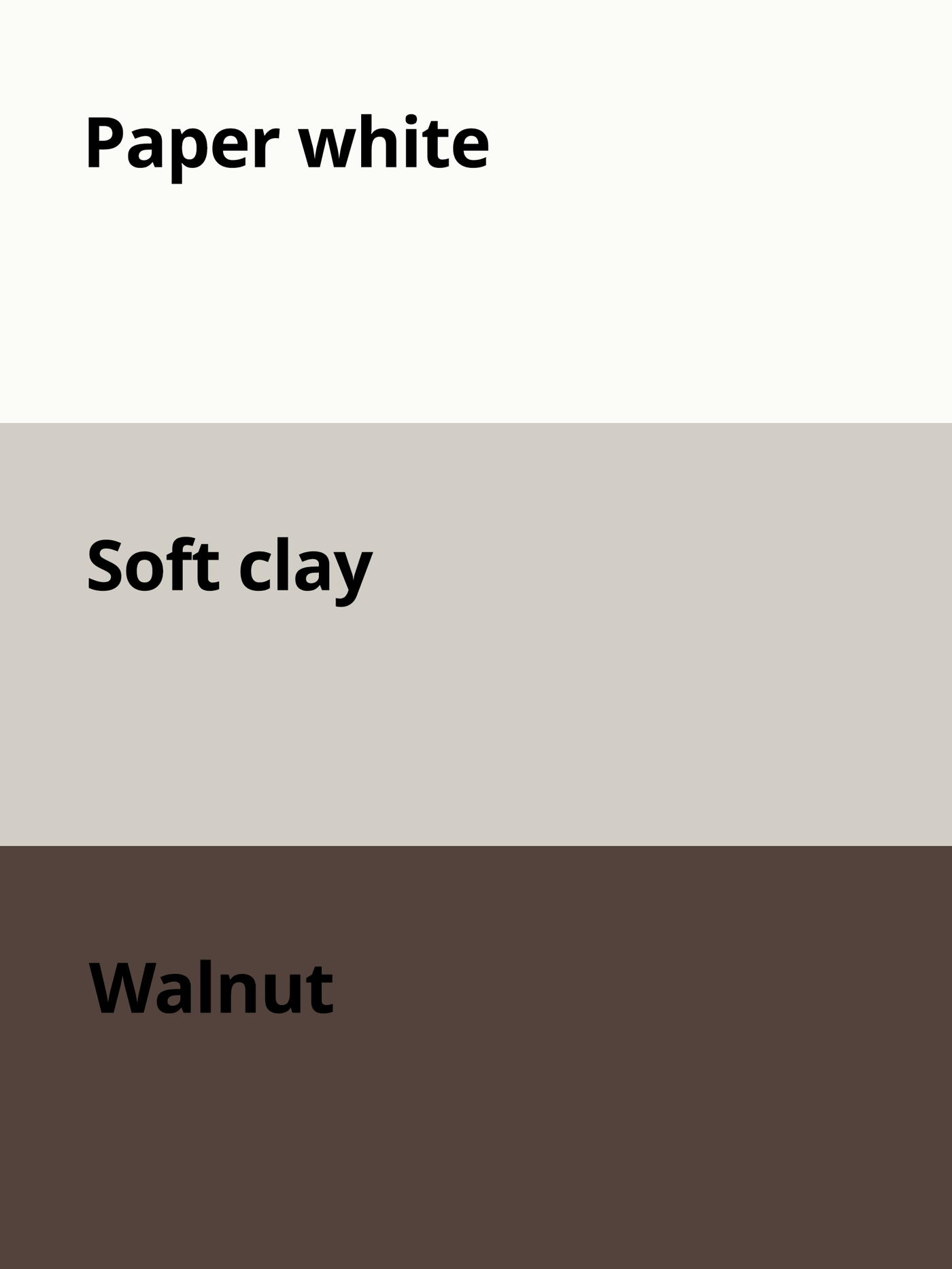 A block of Japandi colours, in a netural pallette 