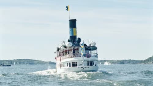 A boat on a sea.