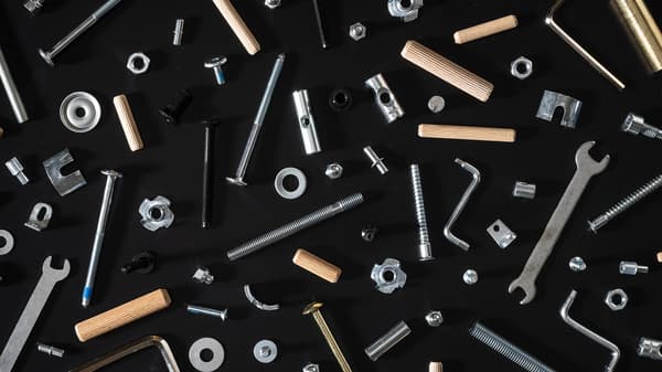 a bunch of tools and screws