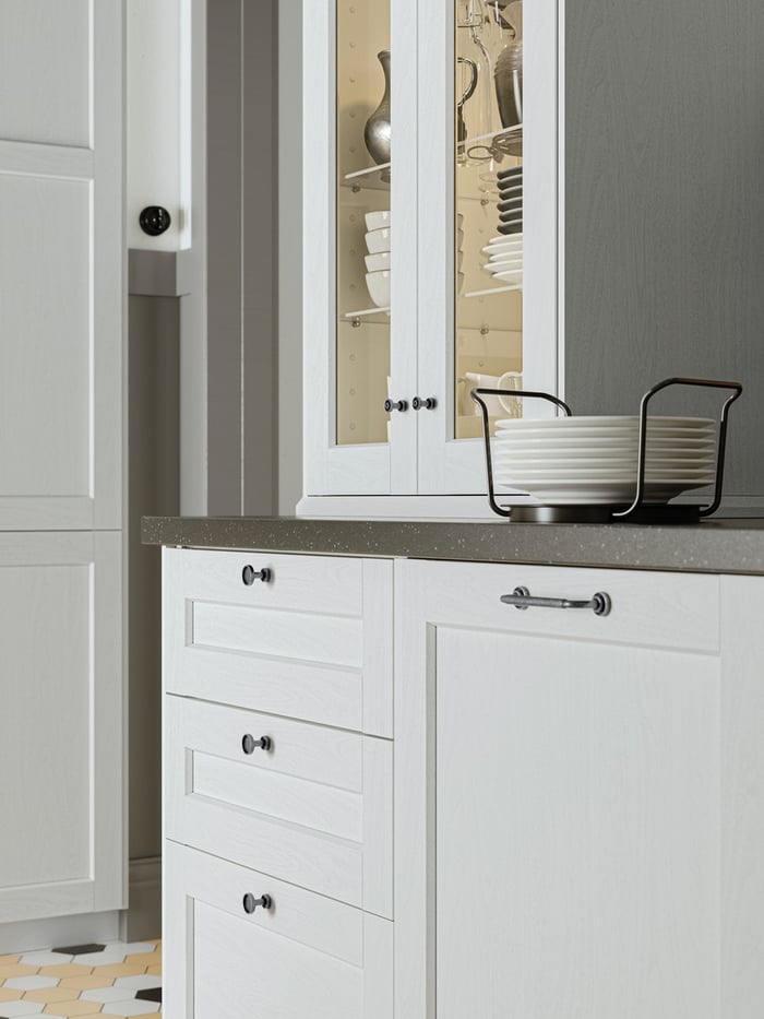 Matt White Shaker Kitchen METOD Kitchen System IKEA