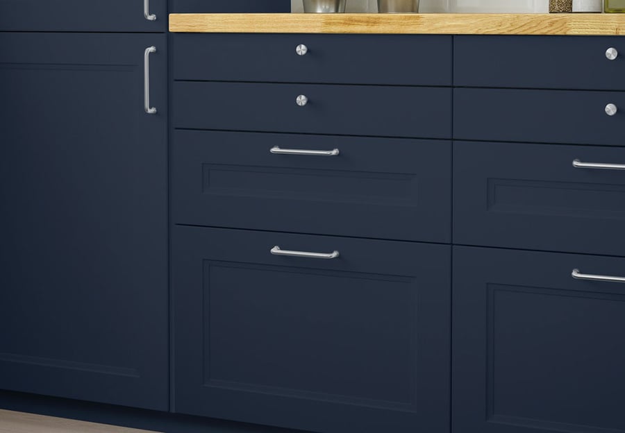 Blue Shaker Kitchen Doors METOD Kitchen System IKEA
