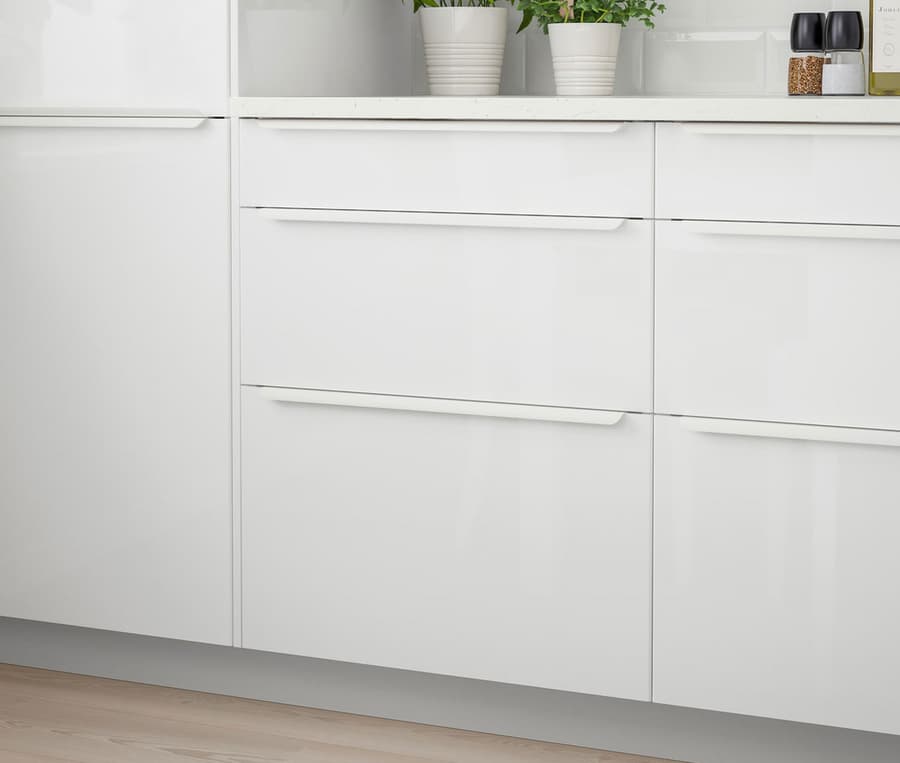 HighGloss White Kitchen METOD Kitchen System IKEA
